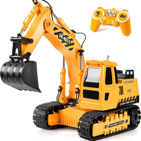 case remote control mini excavator|remote control excavator rc toy.